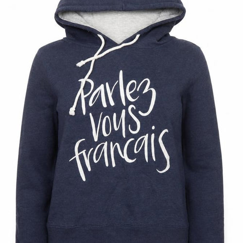 Cotton On Body Womens Blue  Polyester Pullover Hoodie Size 12   - French Slogan