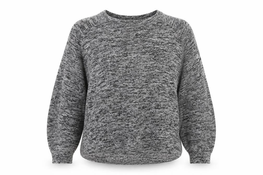 Pull&Bear Womens Grey Crew Neck  Viscose Pullover Jumper Size M