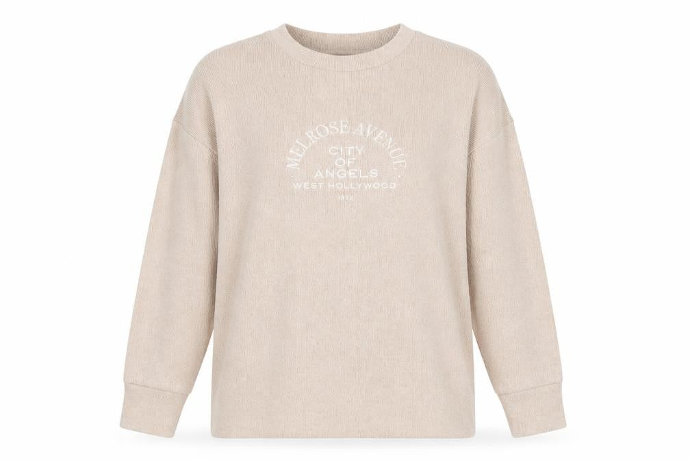 F&F Womens Ivory Round Neck  Polyester Pullover Jumper Size S