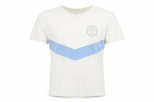 Front view of Next men’s multicoloured cotton t-shirt, size M, round neck