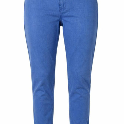 Denim & Co. Womens Blue  Cotton Skinny Jeans Size 8 L27 in Regular Button