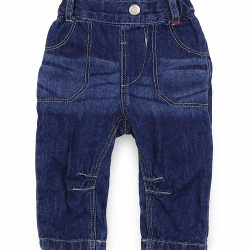 George Baby Blue  100% Cotton Jogger Jeans Size 3-6 Months