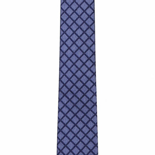 Marks and Spencer Mens Multicoloured Plaids & Checks Silk Pointed Tie One Size