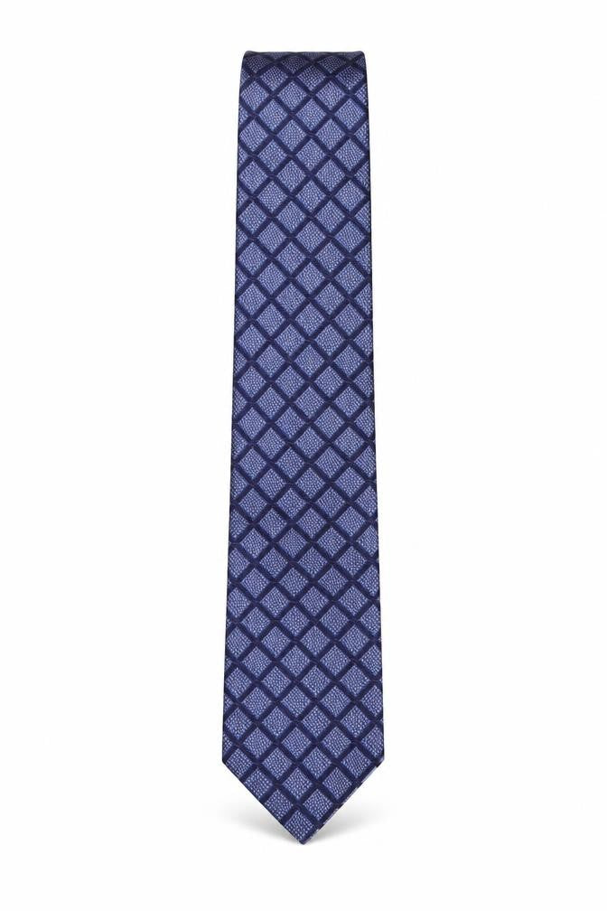Marks and Spencer Mens Multicoloured Plaids & Checks Silk Pointed Tie One Size