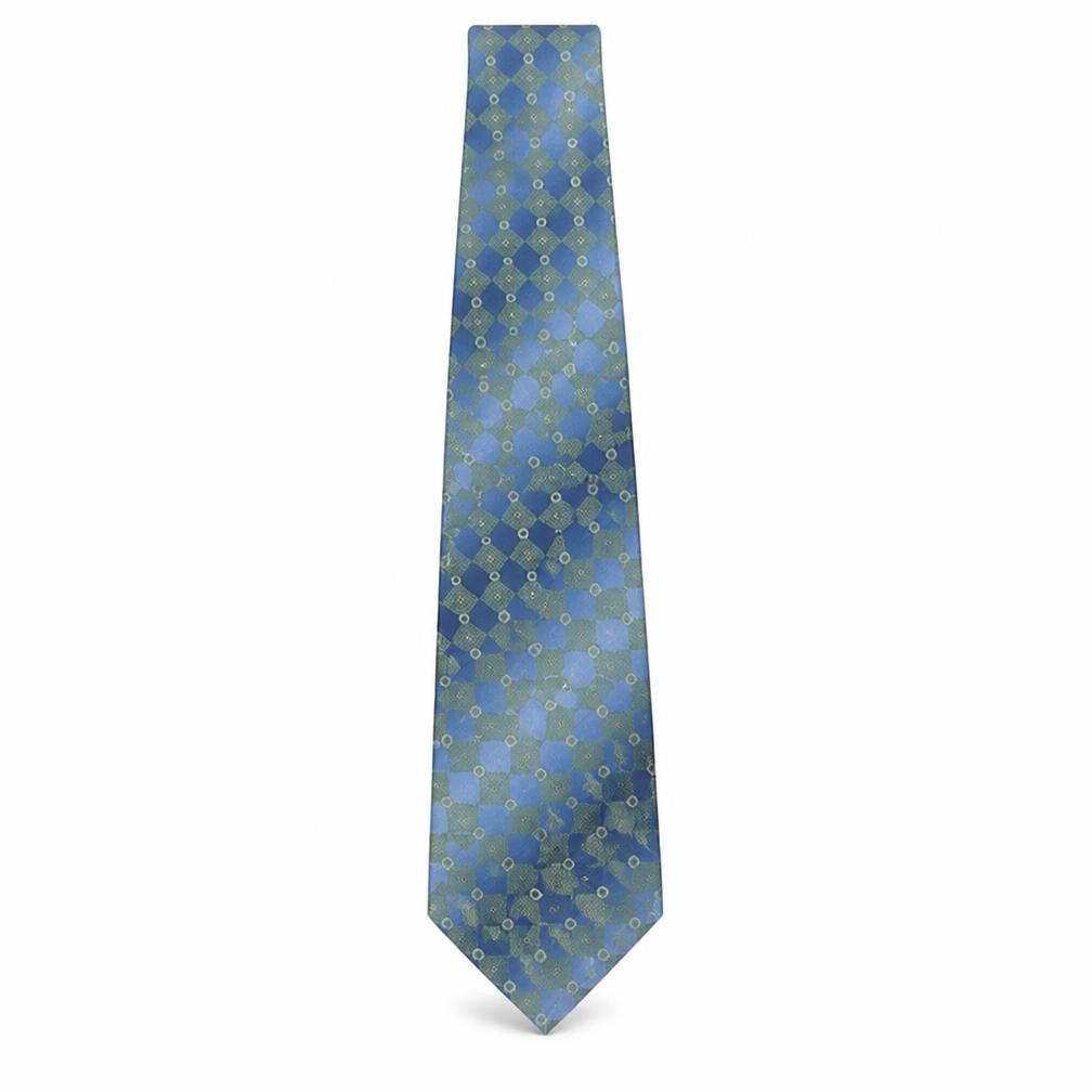 Front view of Lloyd Attree & Smith men’s multicoloured plaids & checks polyester pointed tie one size