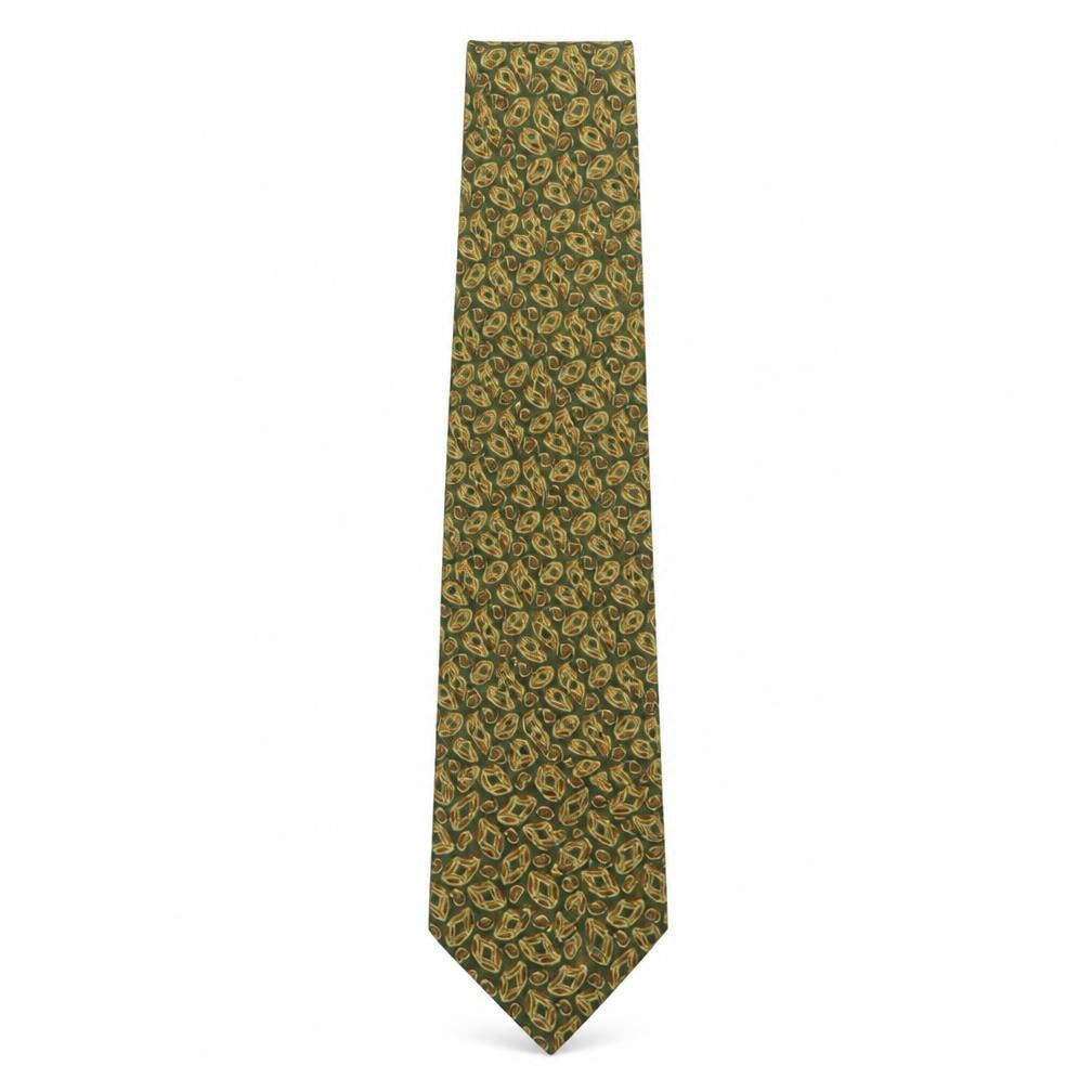 Front view of Lloyd Attree & Smith men’s multicoloured geometric silk pointed tie one size