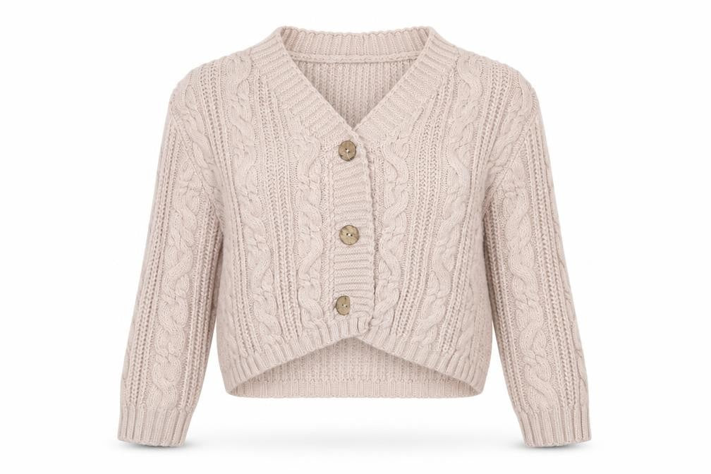 COLLEZIONE GRIA Womens Pink V-Neck  Acrylic Cardigan Jumper Size M