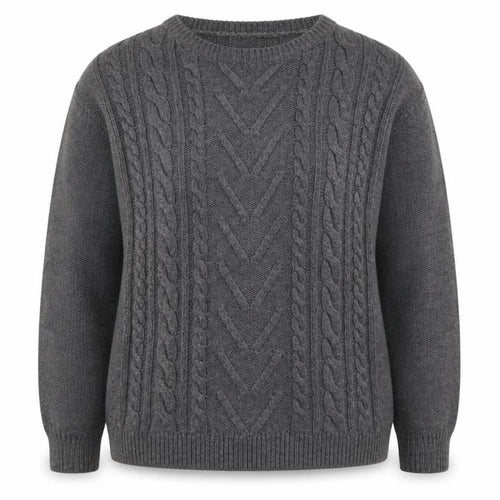 Papaya Womens Grey Round Neck  Acrylic Pullover Jumper Size M   - lace up detail