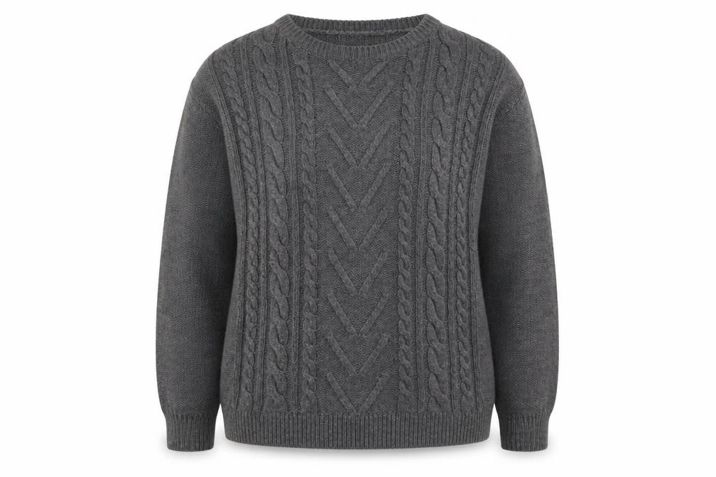 Papaya Womens Grey Round Neck  Acrylic Pullover Jumper Size M   - lace up detail