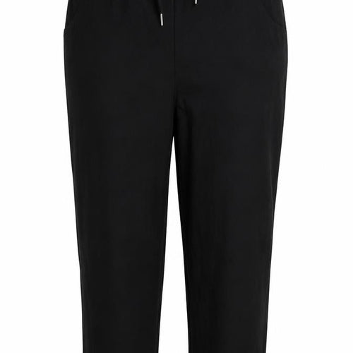 Preworn Womens Black  Viscose Trousers  Size 3XL L27 in Regular Drawstring