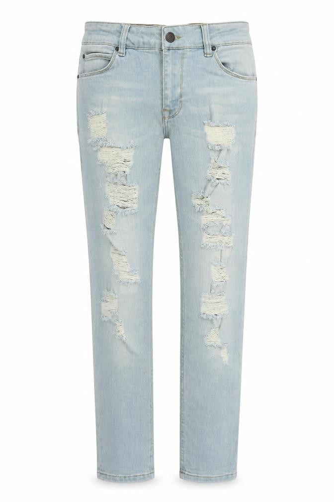 ASOS Womens Blue  Cotton Straight Jeans Size 30 in L29 in Regular Zip
