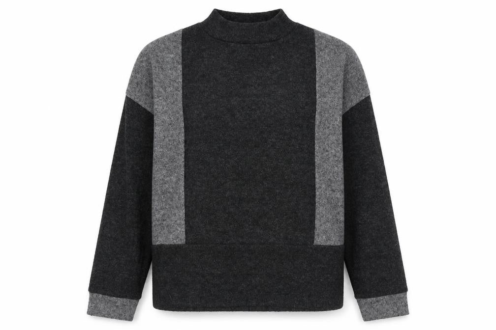 Tu Womens Grey Round Neck  Polyester Pullover Jumper Size 12