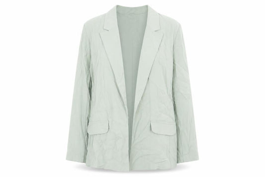 Front view of Primark women’s green jacket blazer, size UK 4