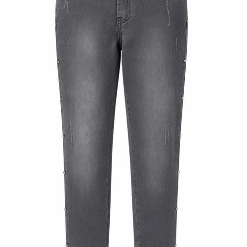Cotton Brothers Womens Grey  Cotton Skinny Jeans Size 36 in L28 in Regular Zip