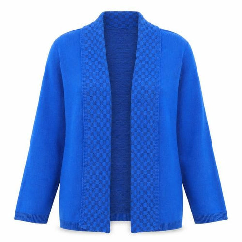 Impressions Womens Blue V-Neck  Acrylic Cardigan Jumper Size L