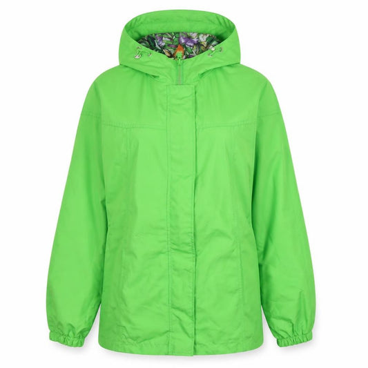 Front view of Centigrade women’s green anorak jacket, size S, zip