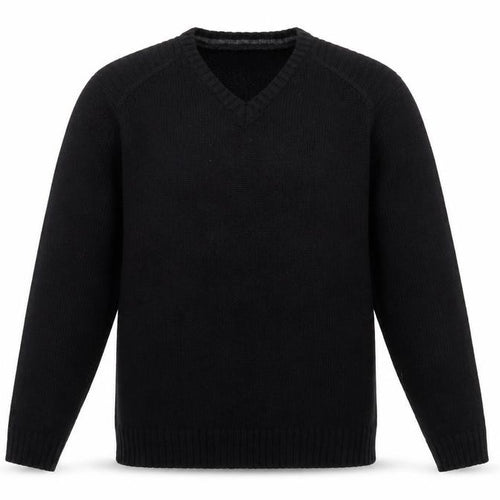 Kensington Eastside Mens Blue V-Neck  Acrylic Pullover Jumper Size L