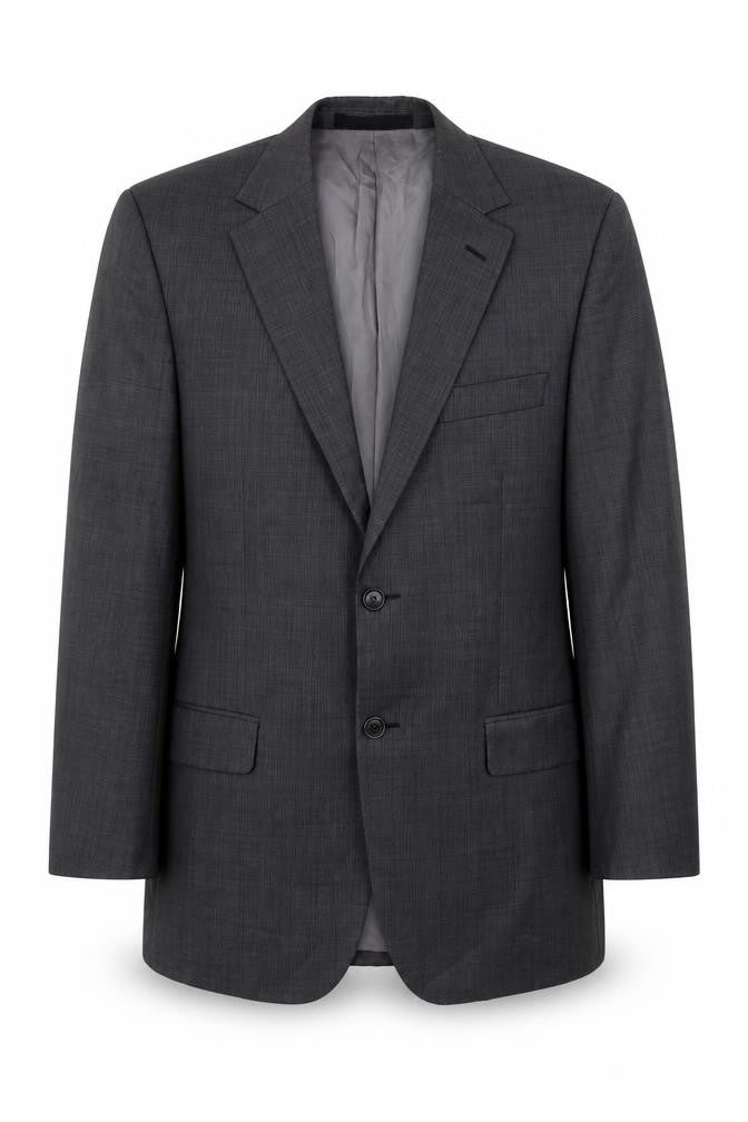 Front view of Marks & Spencer men’s grey wool jacket suit jacket