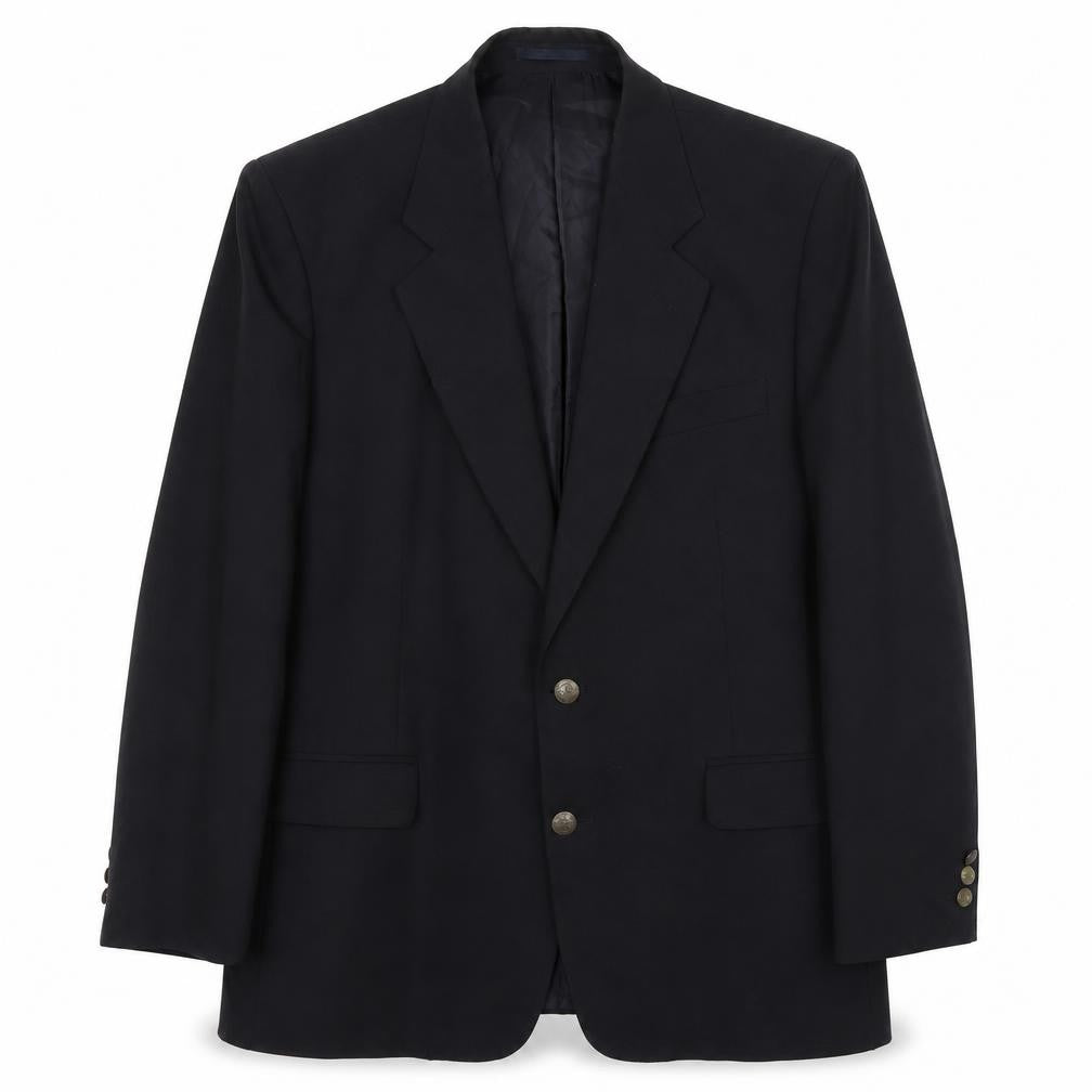 Greenwoods Classic Mens Black  Polyacrylate Fibre Jacket Suit Jacket Size L