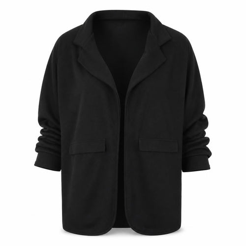 Preworn Womens Black V-Neck  Polyester Cardigan Jumper Size S