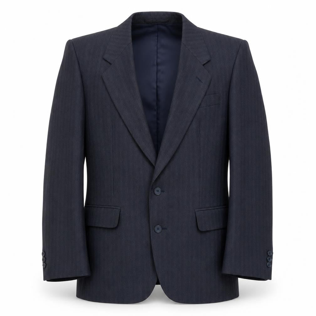 Greenwoods Mens Blue  Polyester Jacket Suit Jacket Size 36