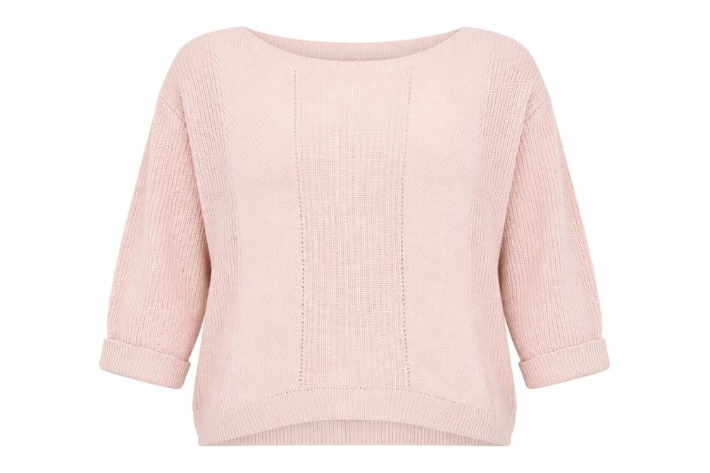 Marks and Spencer Womens Pink Round Neck  Cotton Pullover Jumper Size XL