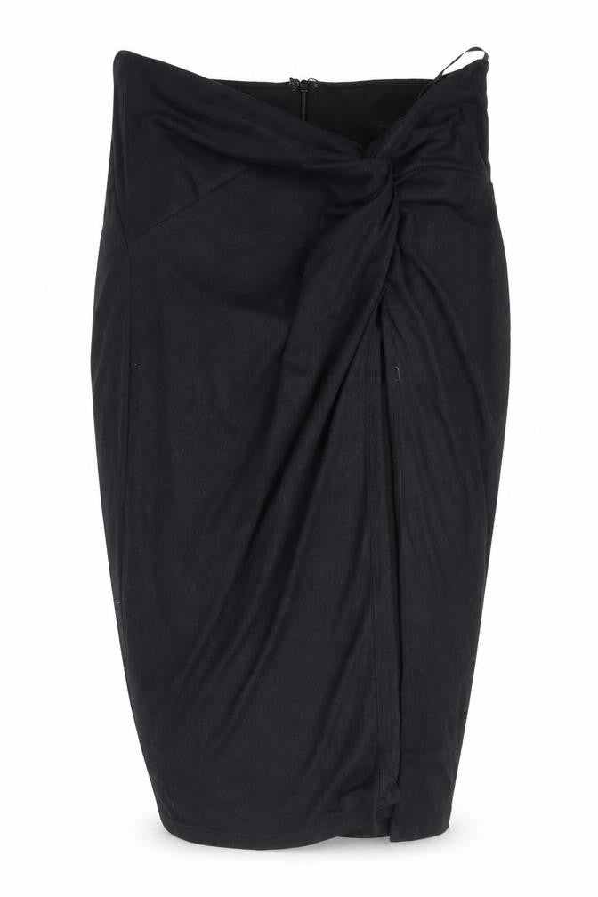 Hot Miami Styles Womens Black  Polyester Tulip Skirt Size S   Zip