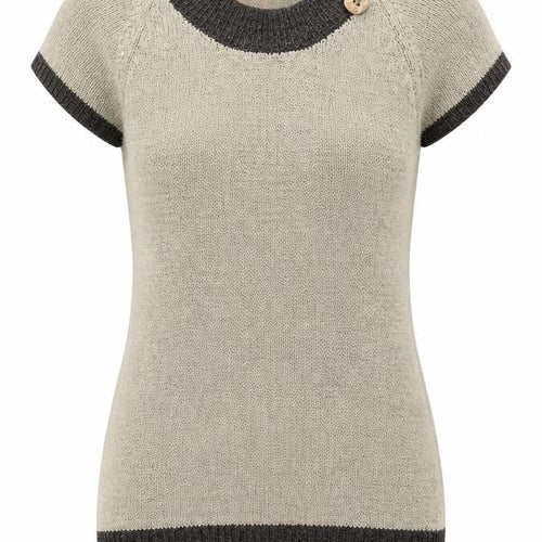 Originals Womens Beige Round Neck  Acrylic Pullover Jumper Size M