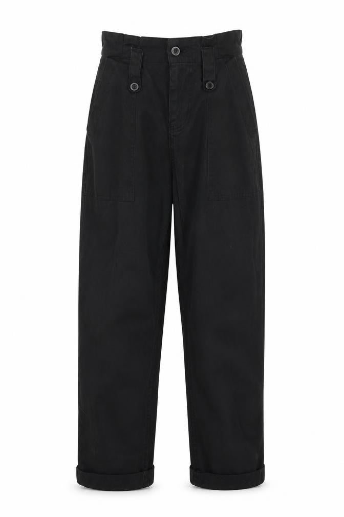 Topshop Womens Black  Lyocell Trousers  Size 34 L24 in Regular