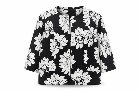 Front view of Next women’s multicoloured floral jacket blazer, size UK 12