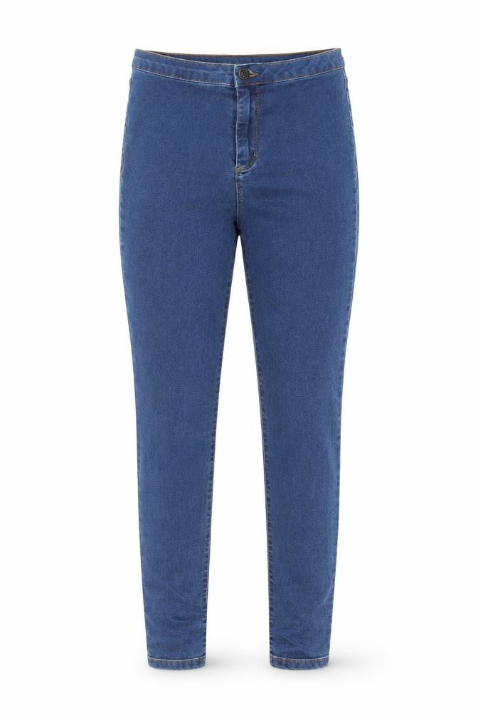 Denim & Co. Womens Blue  Cotton Jegging Jeans Size 12 L29 in Regular Button