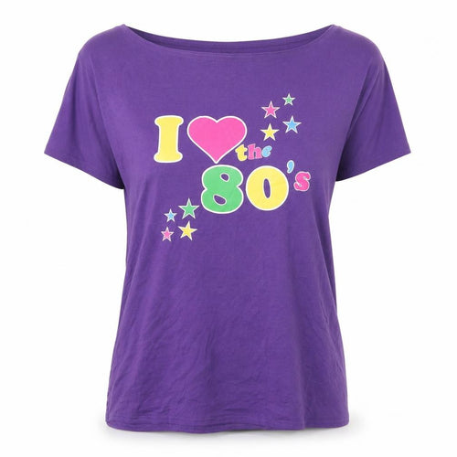 Amare Feechi Womens Purple  Cotton Basic T-Shirt Size XL Boat Neck