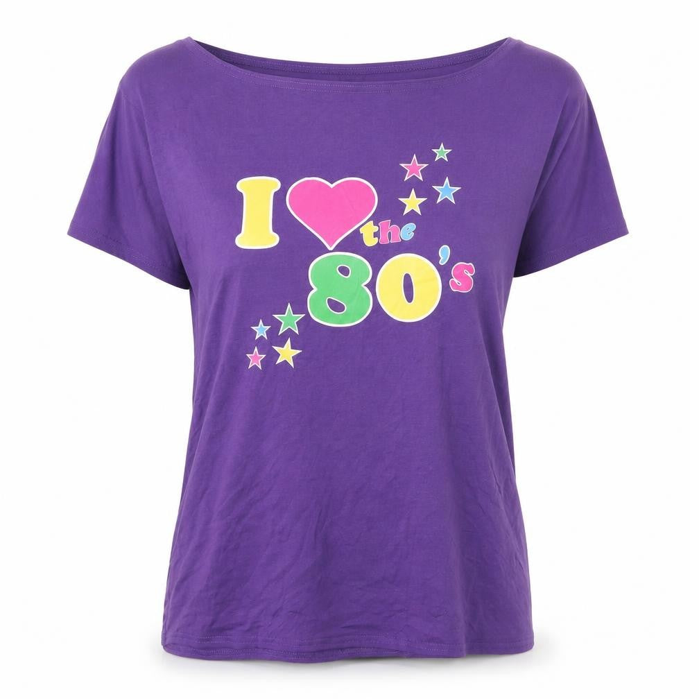 Amare Feechi Womens Purple  Cotton Basic T-Shirt Size XL Boat Neck