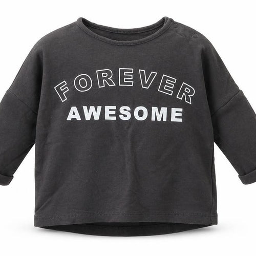NEXT Girls Grey  Cotton Jersey T-Shirt Size 0-3 Months Round Neck Snap - Forever awesome