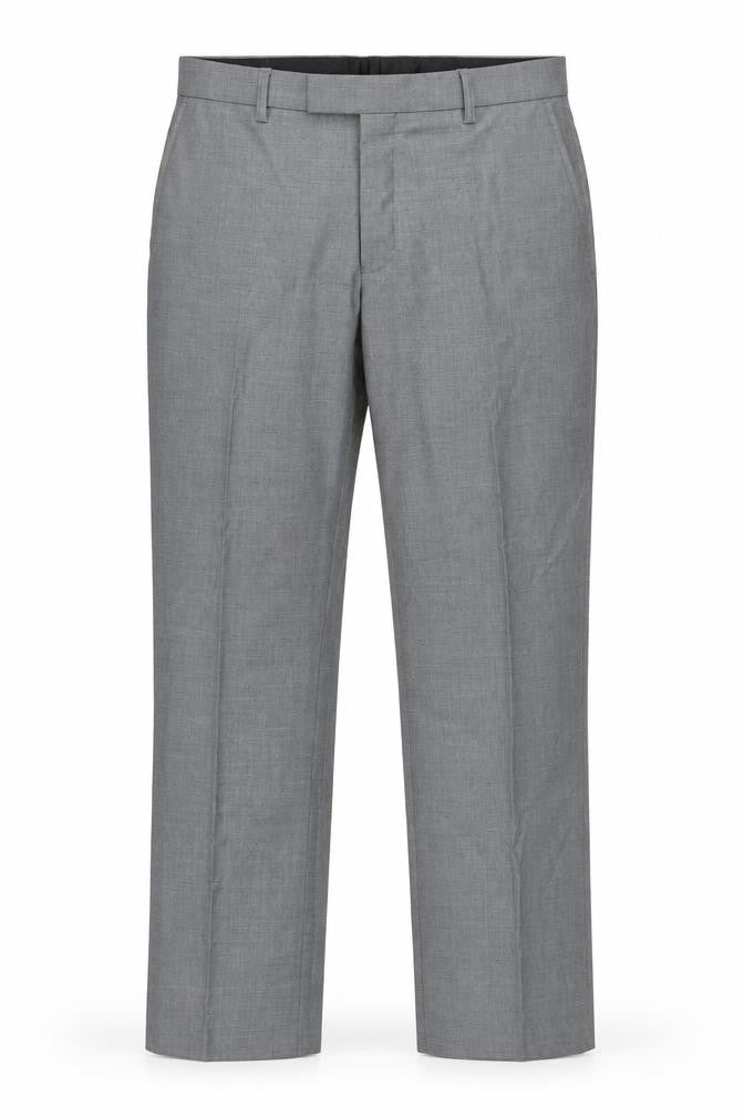 Butler and Webb Mens Grey  Polyester Trousers  Size 34 in L31 in Regular Zip