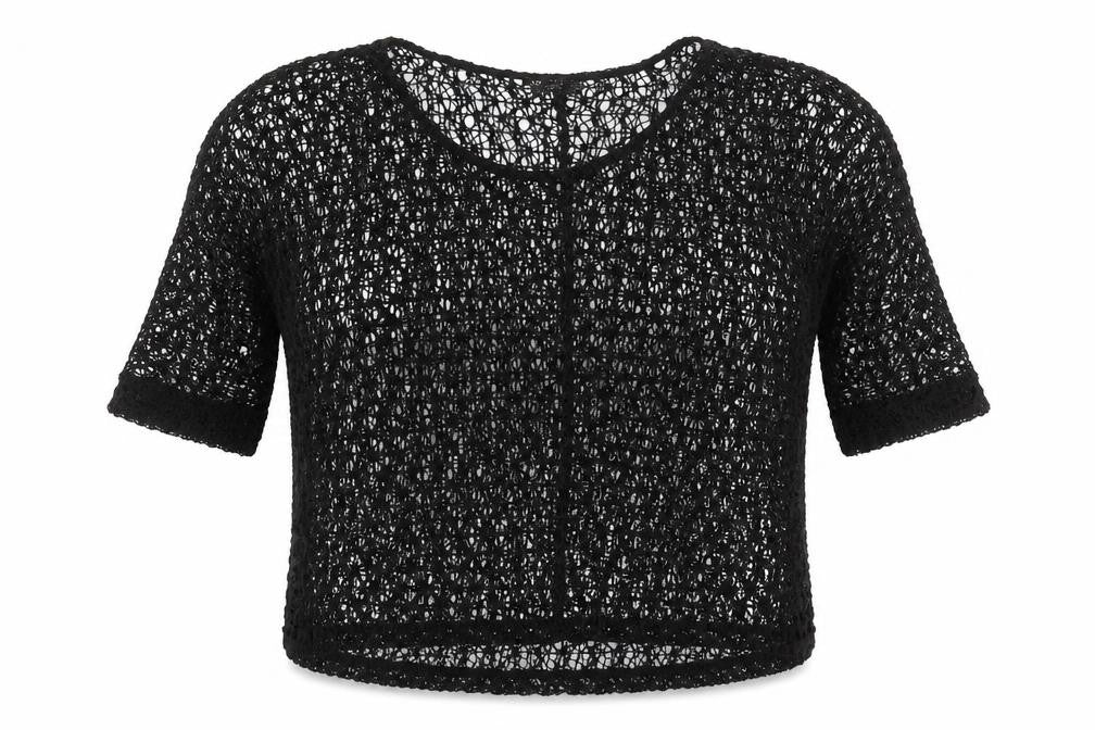 Next Womens Black Round Neck  Polyester Pullover Jumper Size 14