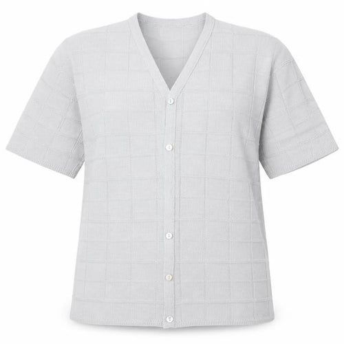 Woolworths Womens Silver V-Neck  Acrylic Cardigan Jumper Size M