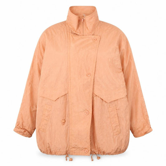Front view of C&A women’s pink jacket, size UK 16, zip