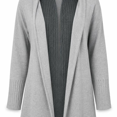 Per Una Womens Grey V-Neck  Viscose Cardigan Jumper Size 12