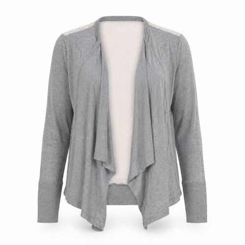 Gharani Strok Womens Grey V-Neck  Viscose Cardigan Jumper Size 10