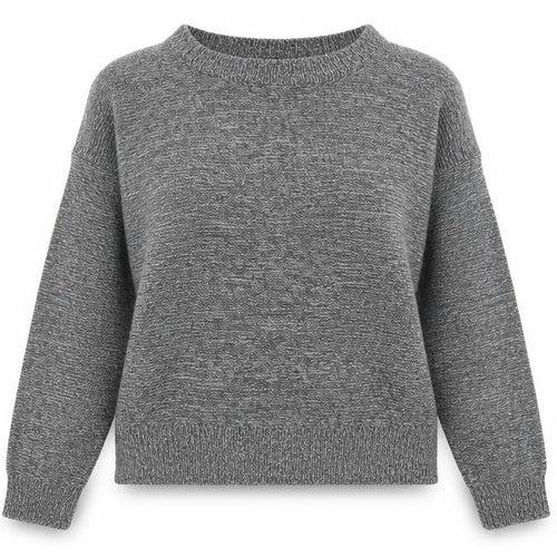 Brave Soul Womens Grey Crew Neck  Acrylic Pullover Jumper Size XS