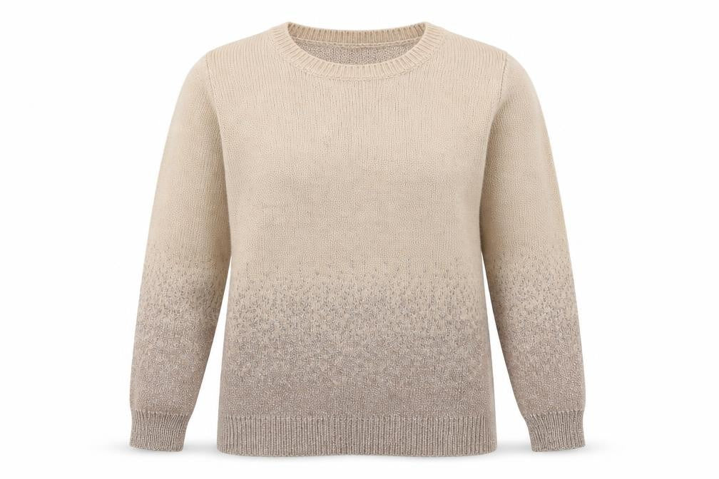 Front view of Oasis women’s pink crew neck acrylic jumper, size S