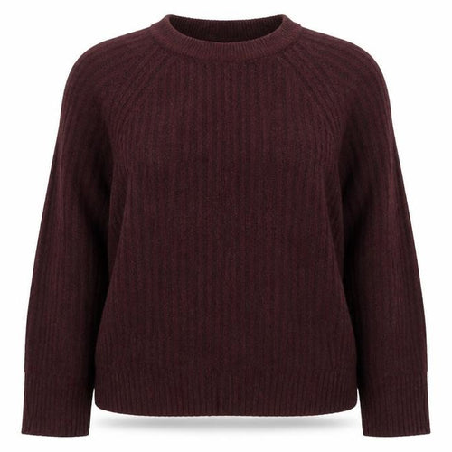 Pull&Bear Womens Purple Crew Neck  Acrylic Pullover Jumper Size M