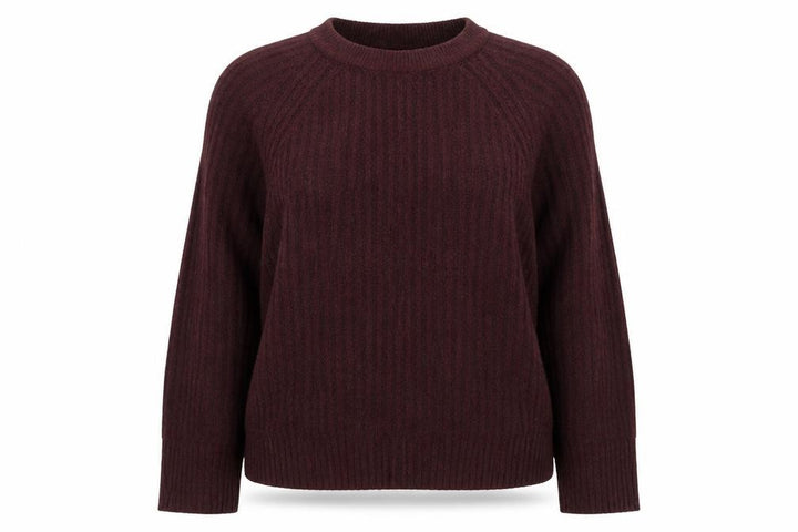 Pull&Bear Womens Purple Crew Neck Acrylic Pullover Jumper Size M