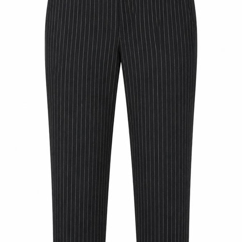 Rive Island Womens Grey Striped Polyester Trousers  Size 32 in L27 in Regular Zip