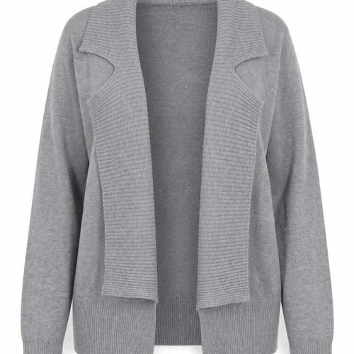 C. M. P. Womens Grey Collared  Viscose Cardigan Jumper Size XS