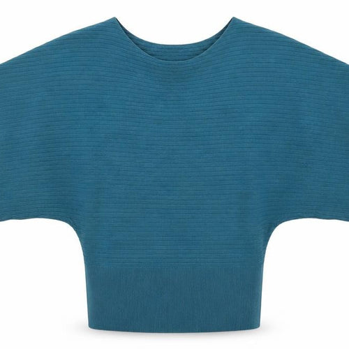 George Womens Blue Round Neck  Acrylic Tunic Jumper Size 10