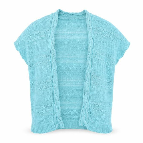 Soon Womens Blue V-Neck  Acrylic Cardigan Jumper Size 18