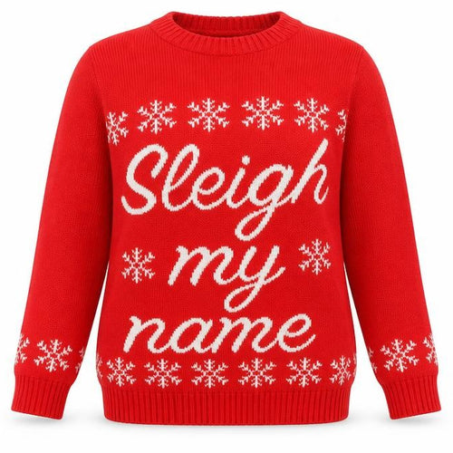 In the Style Womens Red Round Neck  Acrylic Pullover Jumper Size XS   - Christmas