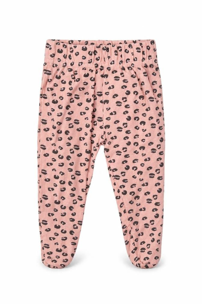 Pep&CO Girls Pink Animal Print Cotton Jogger Trousers Size Newborn